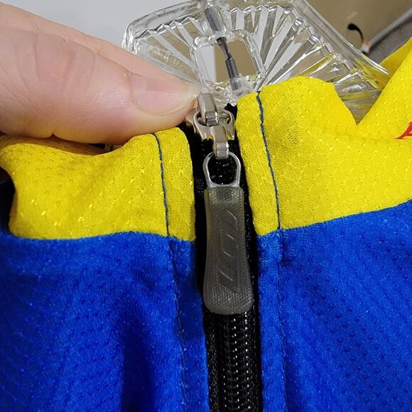 Louis Garneau Men's Diamond Cycling Full Zip Jersey TCCA Bike Shirt Size Large - Picture 13 of 13